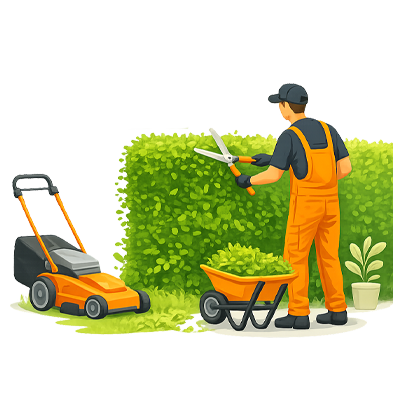 Gartenpflege Illustration