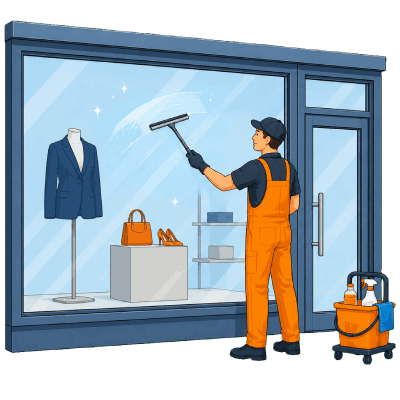 Schaufenster Reinigung