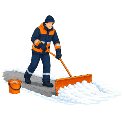 Schnee schieben